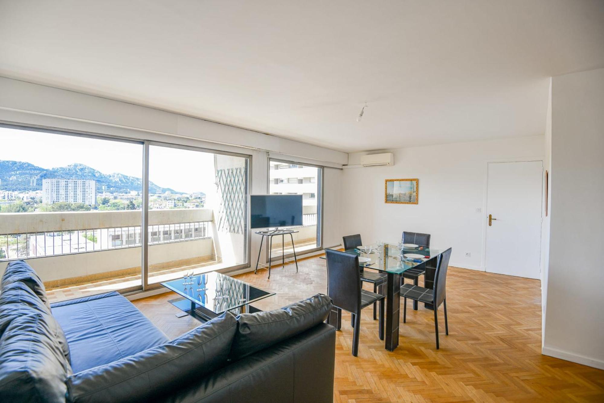 Grand 4 Ch Vue Balcons Et Clim Apartamento Marsella